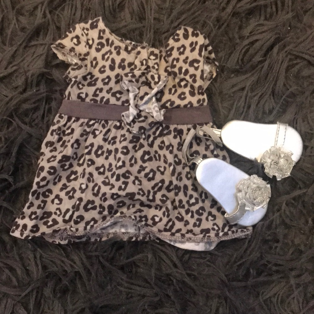 american girl doll leopard dress set